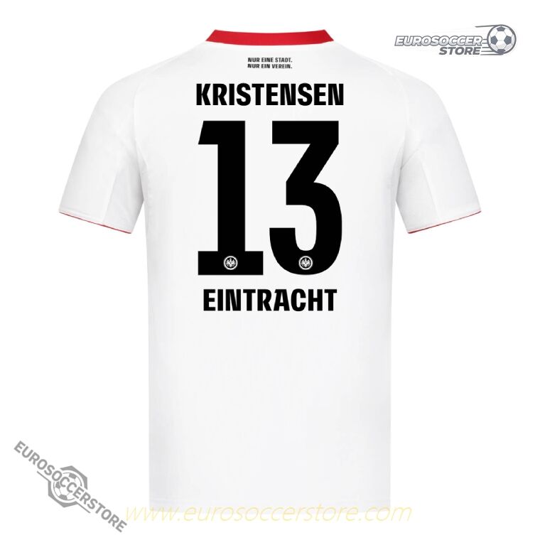 Away Jersey of Eintracht Frankfurt for 25-26 Season with KRISTENSEN 13