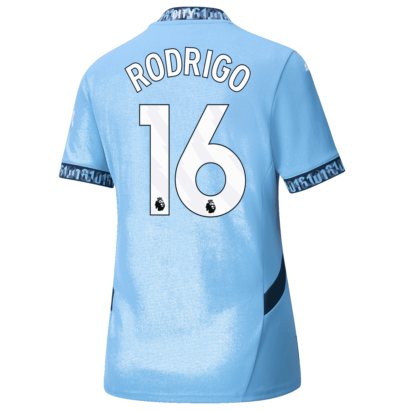 Women’s Manchester City Rodrigo 16 Home Jersey for the 24-25 Season