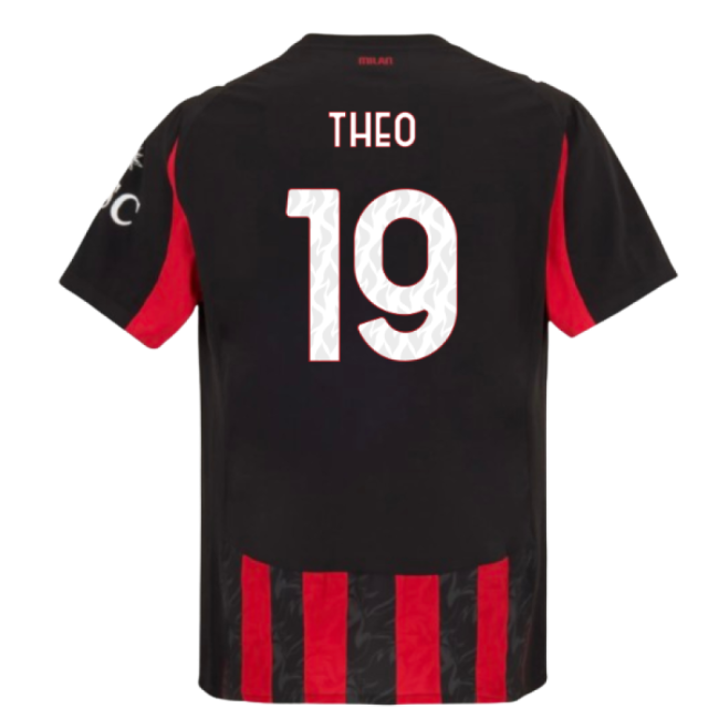 Elite Style AC Milan Elite Design Home Player Jersey (Theo 19)