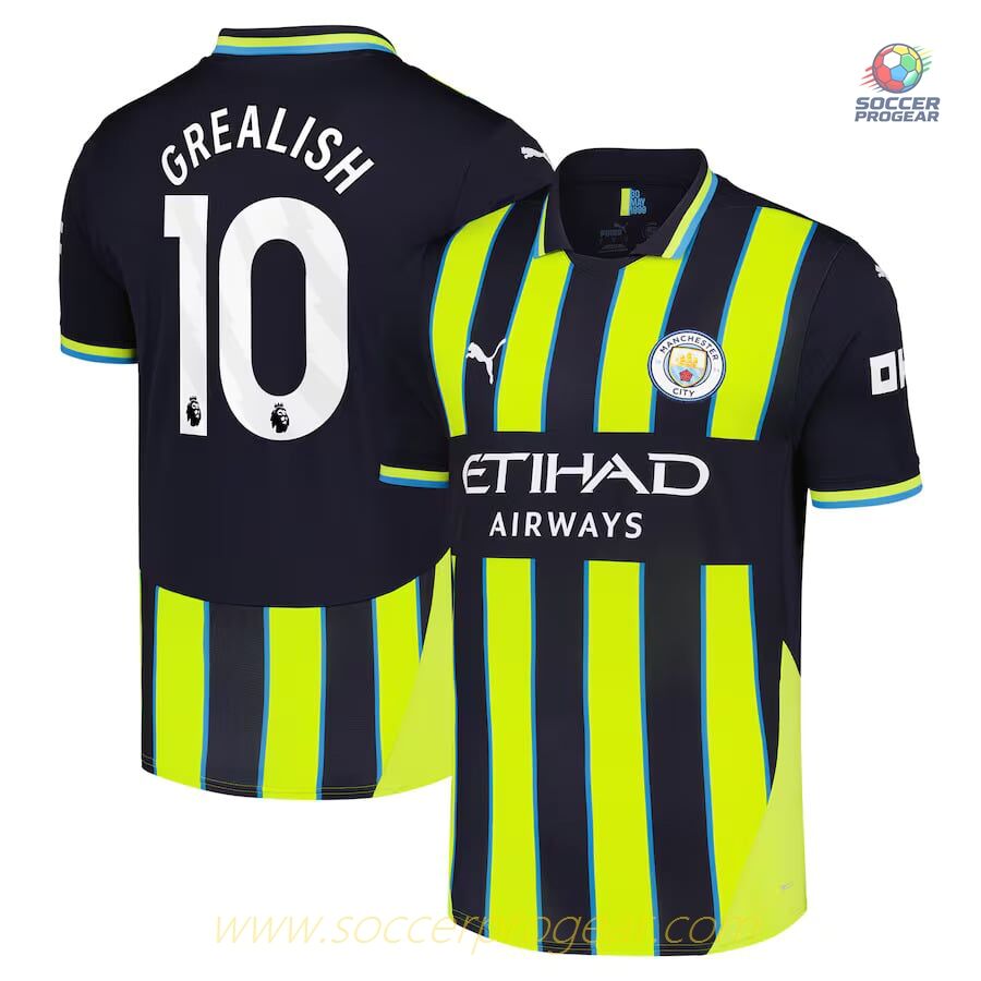 Manchester City Away Football Jersey 2024-2025 Season Grealish