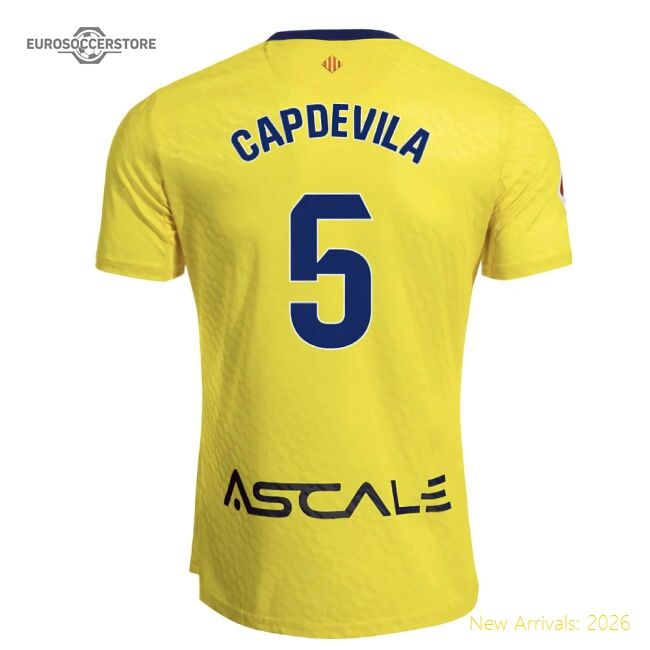 Premium 2025-2026 Villarreal First Jersey (capdevila 5)