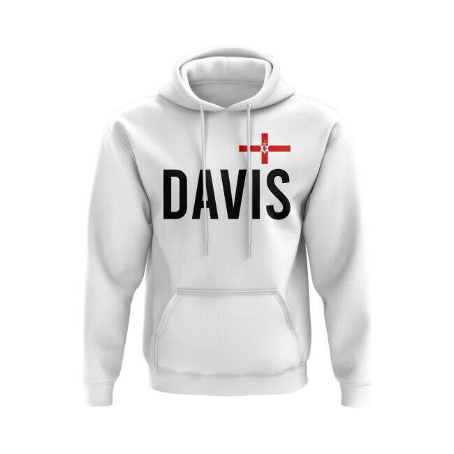 Steven Davis Northern Ireland Name Hoody (White)