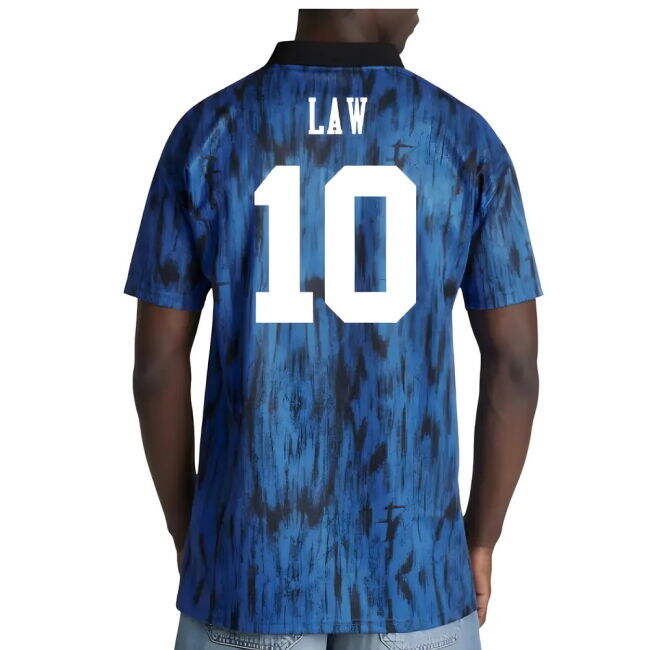 Cost-Effective Man Utd Law 10 1992-1993 Man Utd Away Retro Shirt (L...
