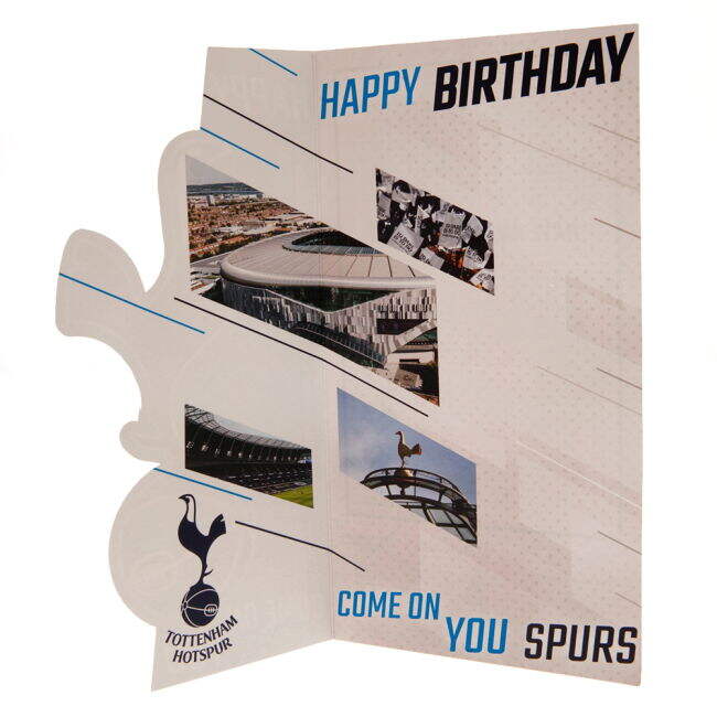vintage Tottenham Hotspur FC Crest Birthday Card