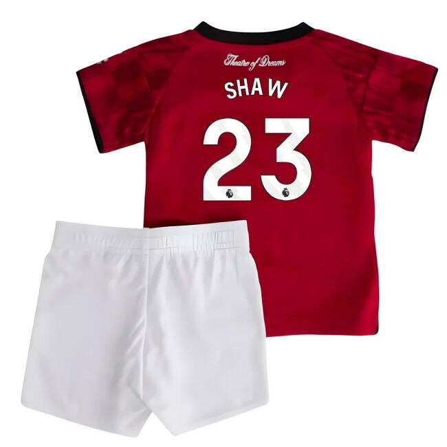 Women's 2025-2026 Man Utd Home Baby Kit (Shaw 23)