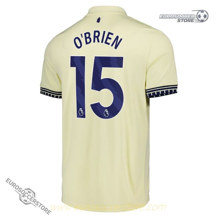 Everton 25-26 Season Away Jersey with O’BRIEN 15 Printing