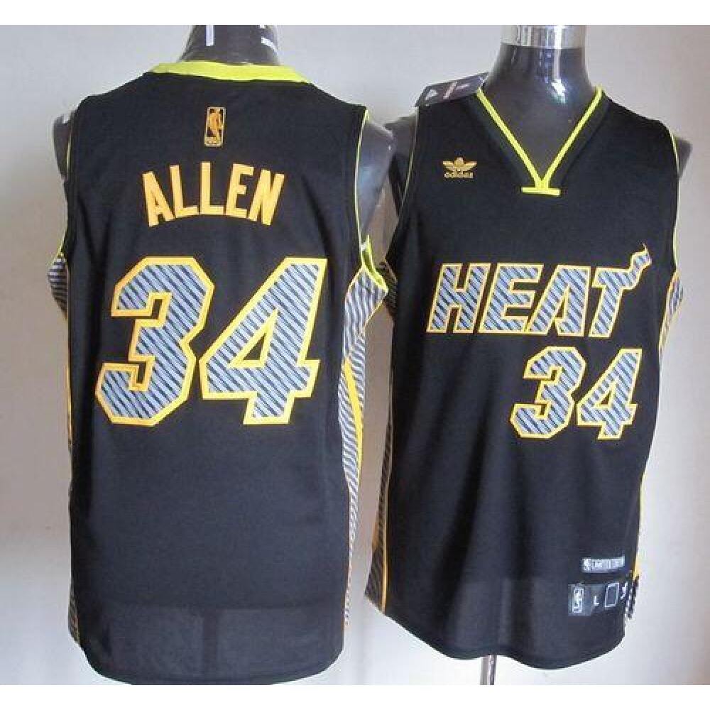 Fan Favorite Classic Men's Heat #34 Ray Black Basketball Jersey