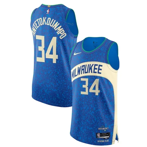 Nike Giannis MIL Authentic Jersey - superior player-jersey - Blue