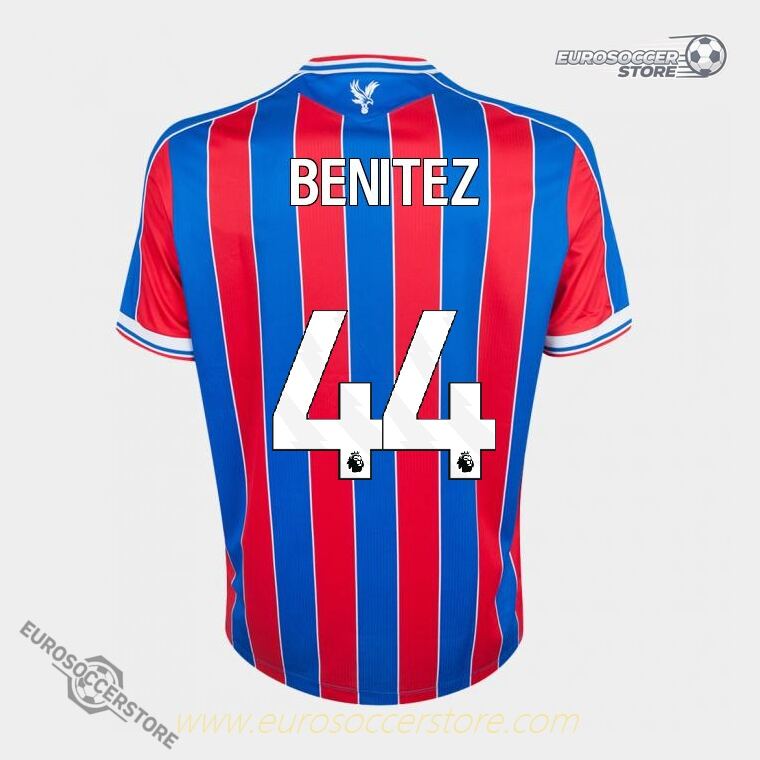 Crystal Palace Home BENITEZ 44 Football Jersey for the 25-26 Season