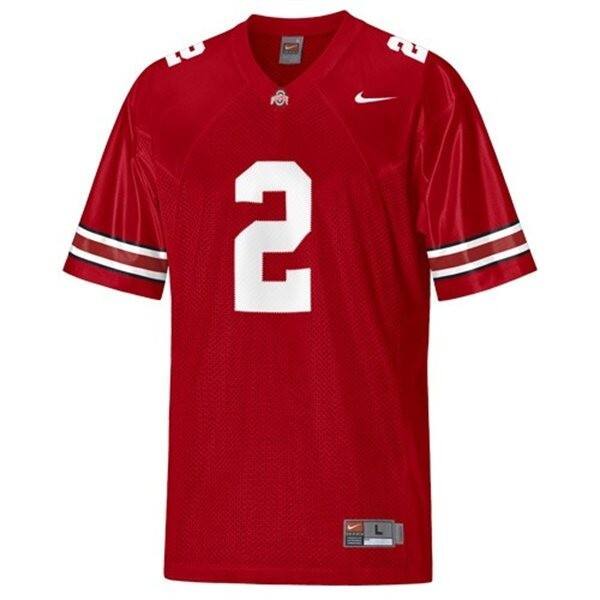 Fan Favorite Men Ohio State Buckeyes #2 Cris Carter Men Red Jersey
