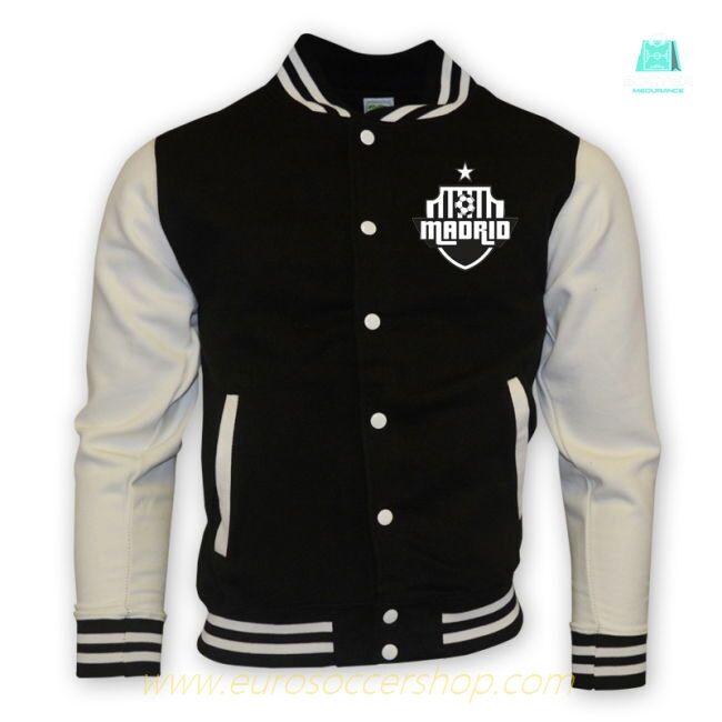 Real Madrid College Baseball Jacket (black)
