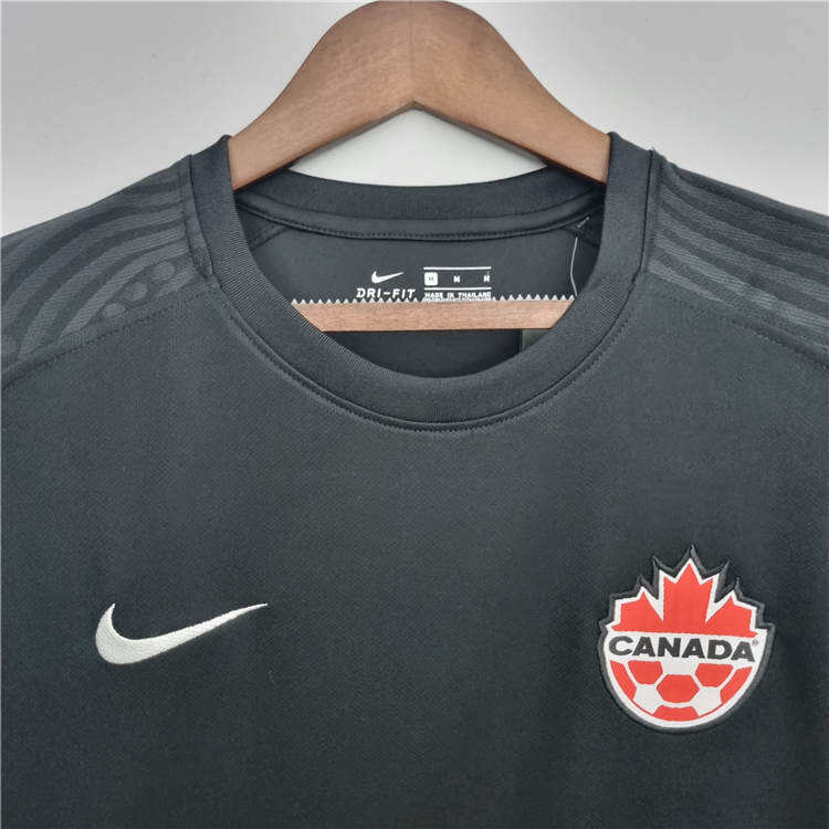 Canada World Cup 2022 Away Black Soccer Jersey Soccer Shirt - World