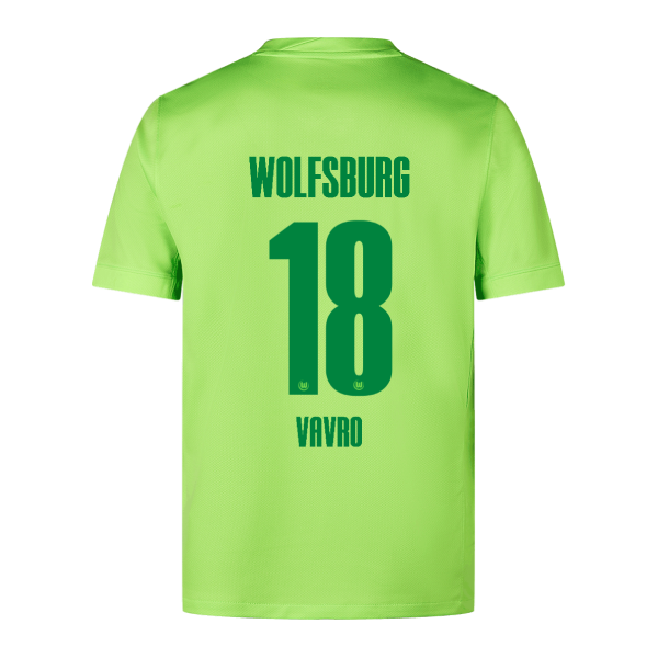 Wolfsburg 24-25 Home Vavro 18 Football Jersey