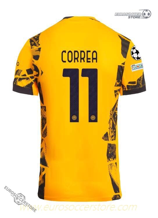 Inter Milan 24-25 Season Champions League Final CORREA Number 11 Jersey