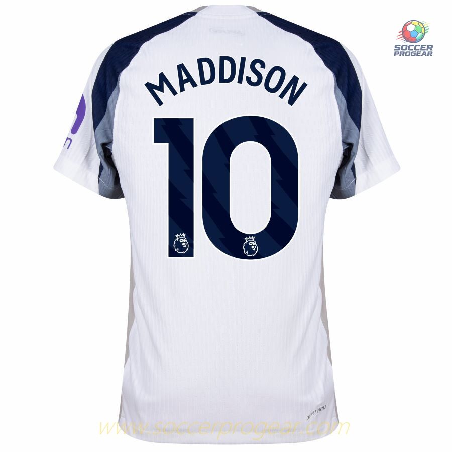 Tottenham Home Soccer Kit Children Shirt 2025/26 Collection Maddison