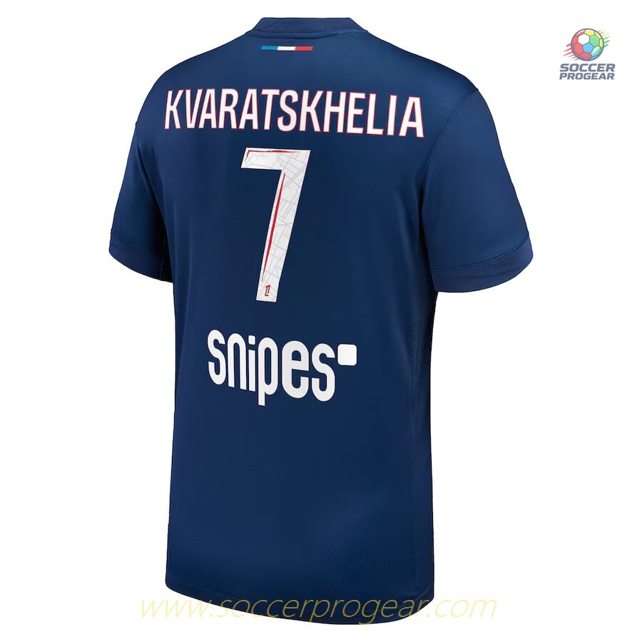 PSG Home Team Soccer Football Shirt 2024-2025 Season Kvaratskhelia