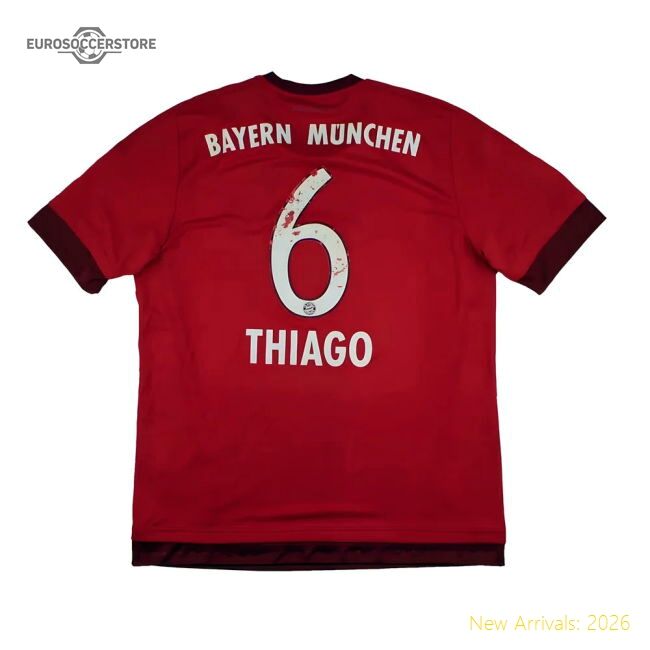 Bayern Munich 2015-16 Home Jersey (l) Thiago 6 (fair) - Unique Style