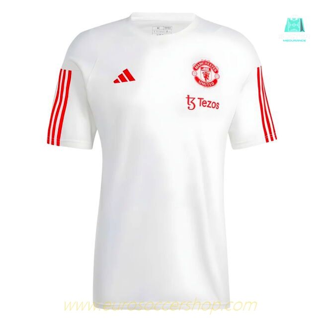 2023-2024 Man Utd Training Tee (White)