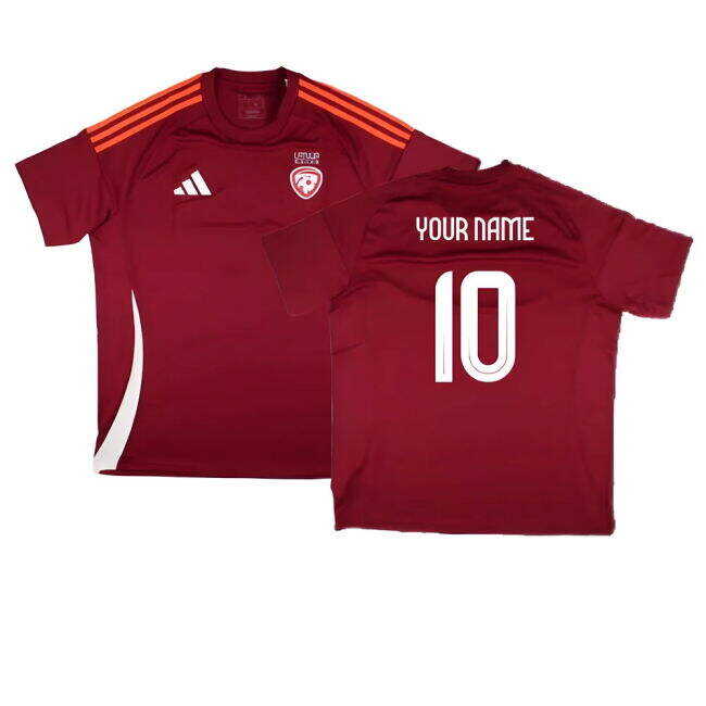 Cheap 2024-2025 Latvia Home Fan Shirt (Your Name) Beautiful