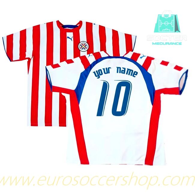 2006-2007 Paraguay Home Football Shirt (Custom)