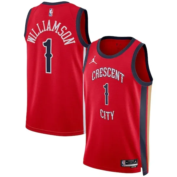 Zion Williamson NOP Swingman Jersey - superior vintage - Red