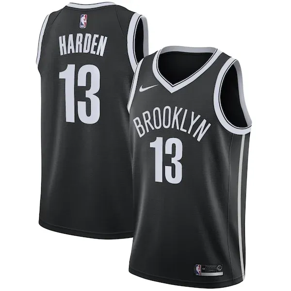 James Harden BKN Swingman Jersey - high-quality fashionable - Black