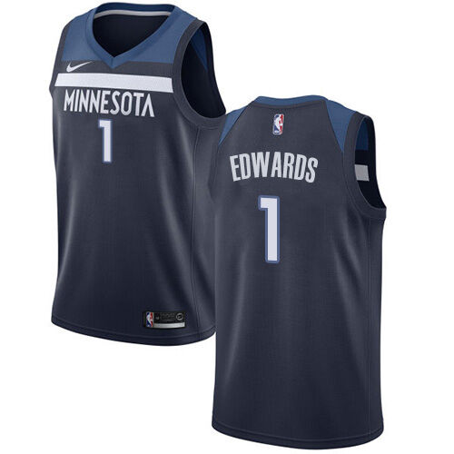 Timberwolves Anthony Edwards #1 High-Quality 2024 Icon NBA Authentic