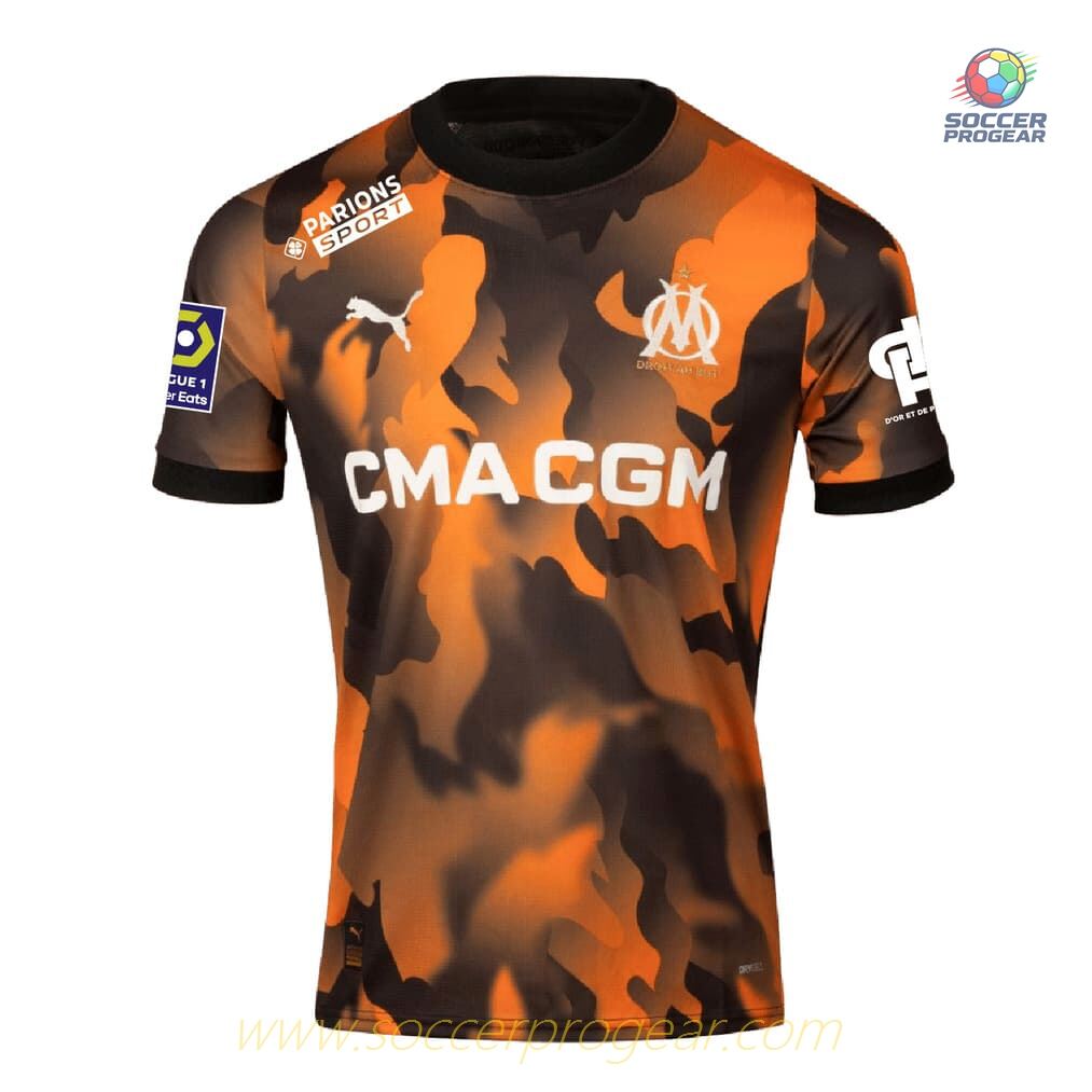 OM Genuine Aubameyang Alternate Football Jersey 2023 2024