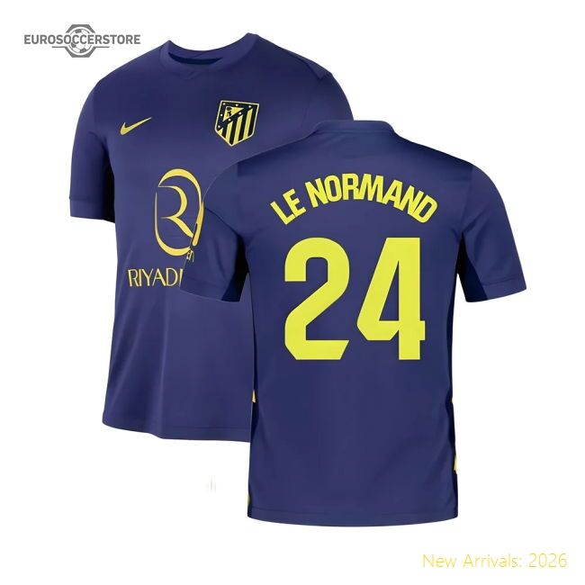 Supporter 2025-2026 Atletico Madrid Away Shirt (Le Normand 24)