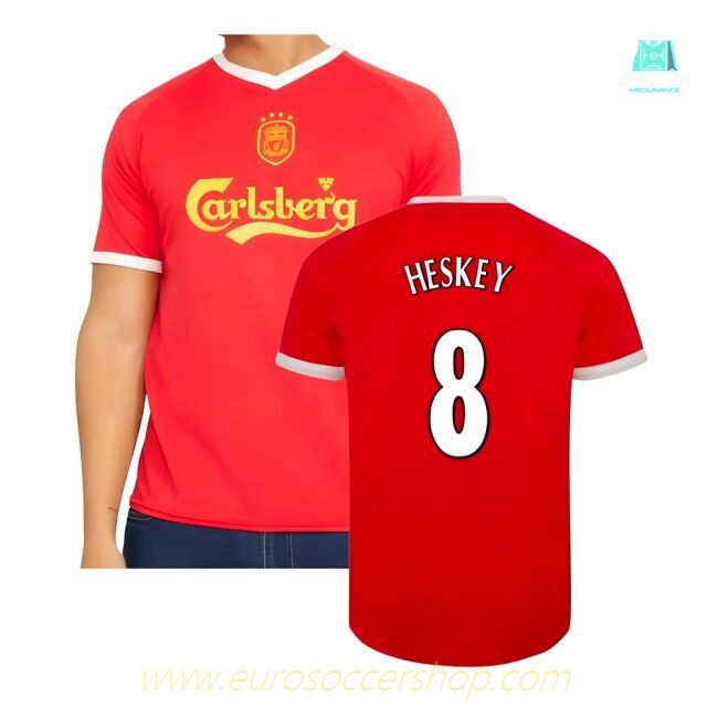 2001-2003 Liverpool Retro Euro Home Shirt (Heskey 8)