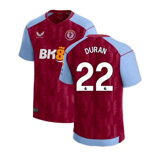 Aston Villa Soccer Club Fashionable Home Soccer Jersey (Duran 22)