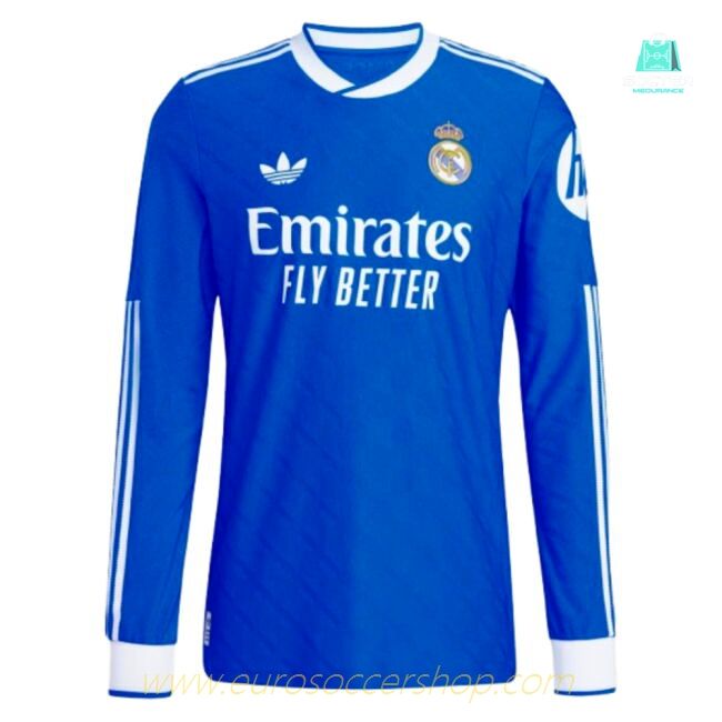 2025-2026 Real Madrid Authentic Long Sleeve Third Shirt (Zidane 5)