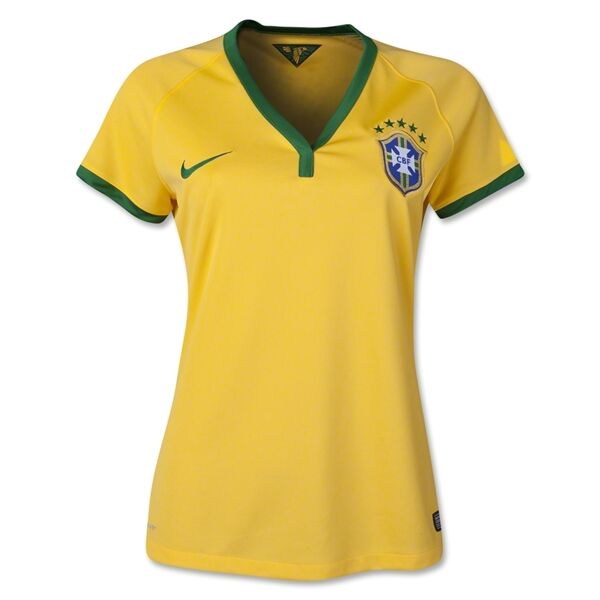 Performance Driven 2014 Brazil Home Women's Jersey Shirt