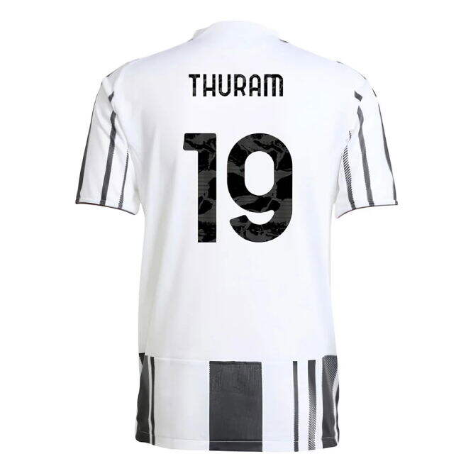 Thuram 19 Juventus Soccer Club Trendy Home Soccer Jersey