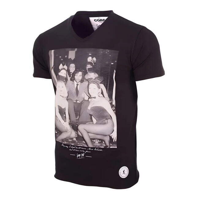 George Best Playboy Bunnies T-Shirt (Black) (Limited Edition)