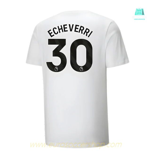 2024-2025 Man City ftblCulture Tee (White) (Echeverri 30)
