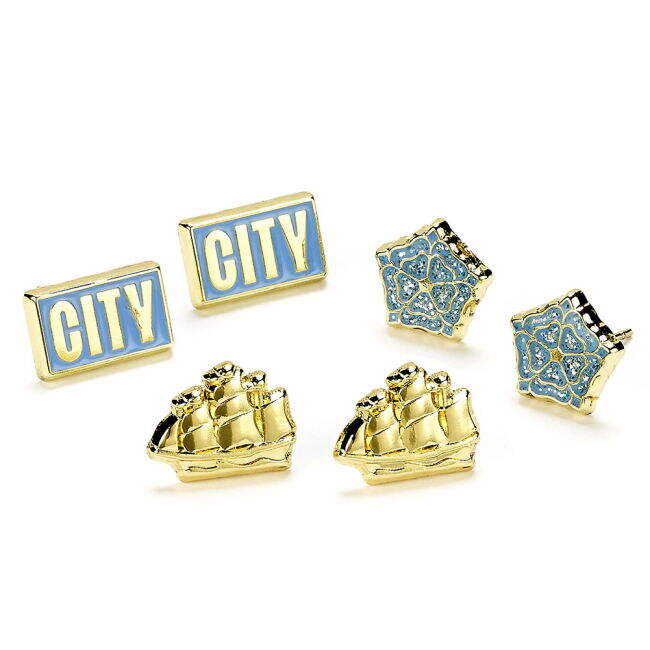 Manchester City FC Stud Earring Set (Match Day)