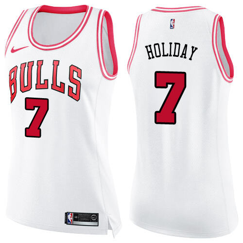 CHI Justin Holiday #7 Authentic 2024 Icon NBA Swingman Jersey White