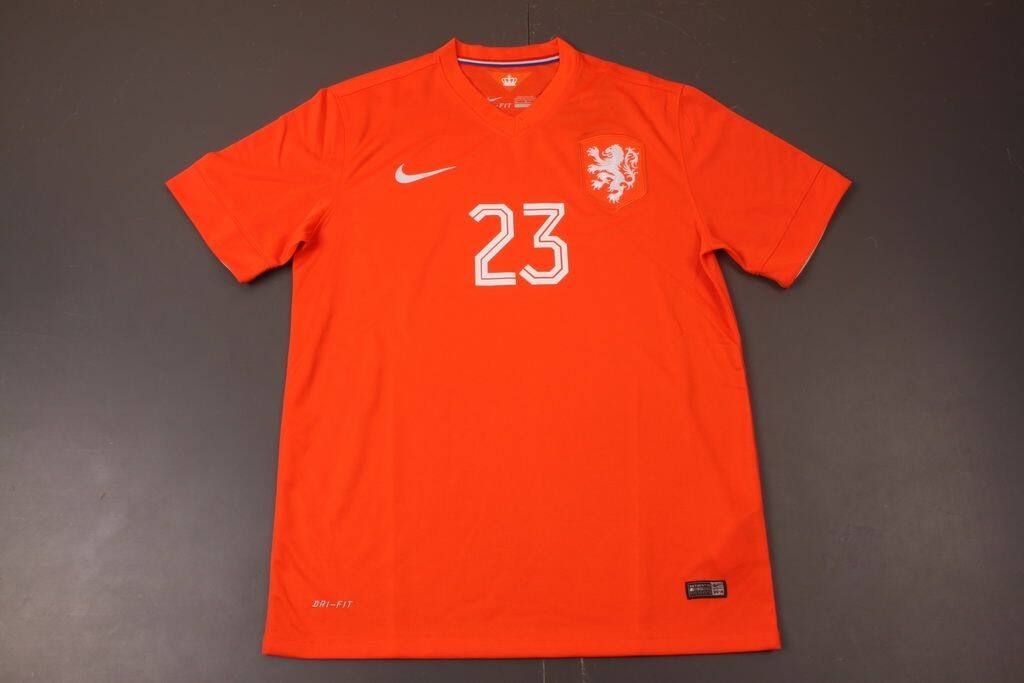 Netherlands 201415 Home Soccer Shirt 23 VAN DER VAART - Official