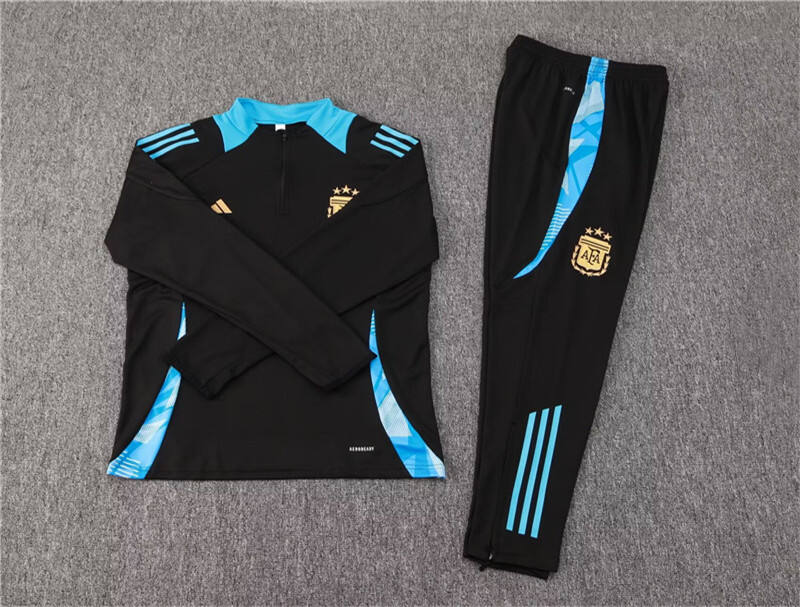 Argentina 2024 Black Tracksuit - Official Replica 10775