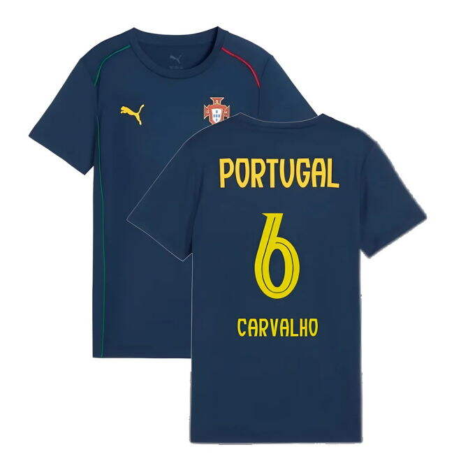 2025-2026 Portugal Casuals Tee (Persian Blue) - Kids (Carvalho 6)