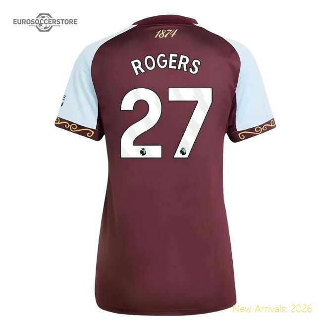 Pro-level Home Aston Villa Rogers Jersey 2025-2026 Durable