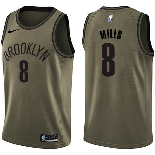 Nets #8 Patty Mills Elite 2024 Icon NBA Jersey - Green Swingman