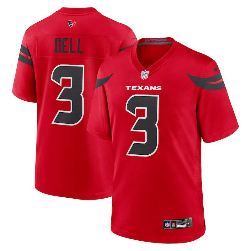 None Tank Dell HOU Texans High-Quality Collector's Item for NFL Fans