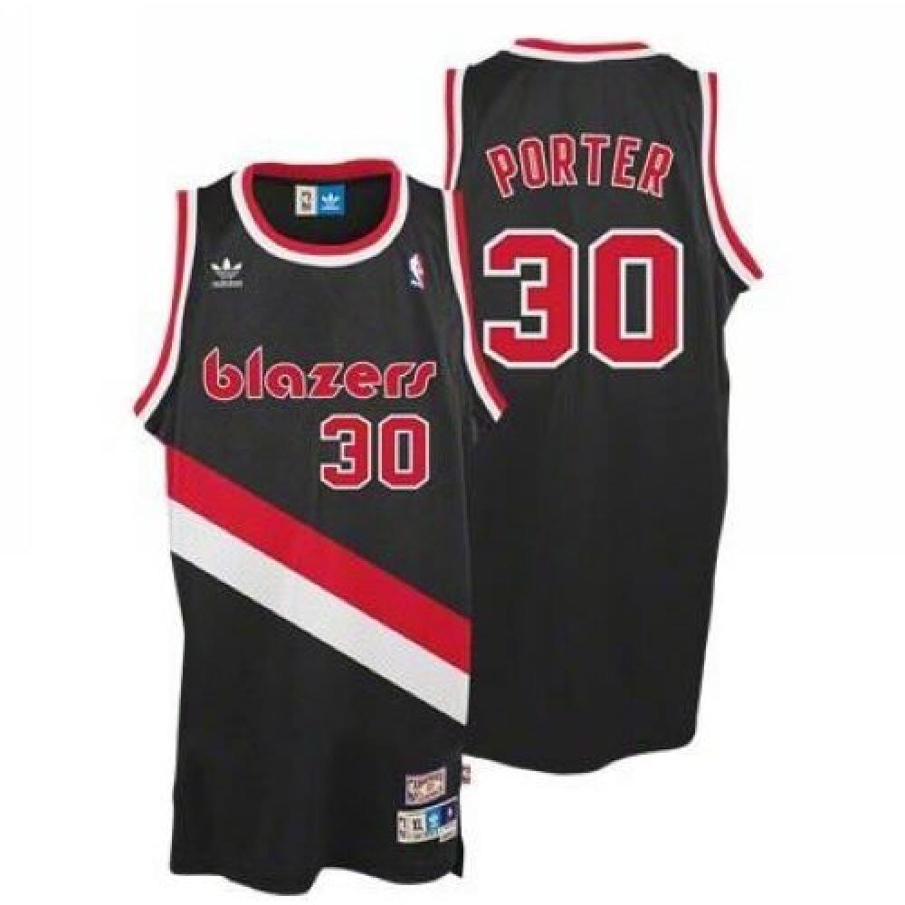 Fan Favorite Official Men's POR #30 Terry Black Basketball Jersey