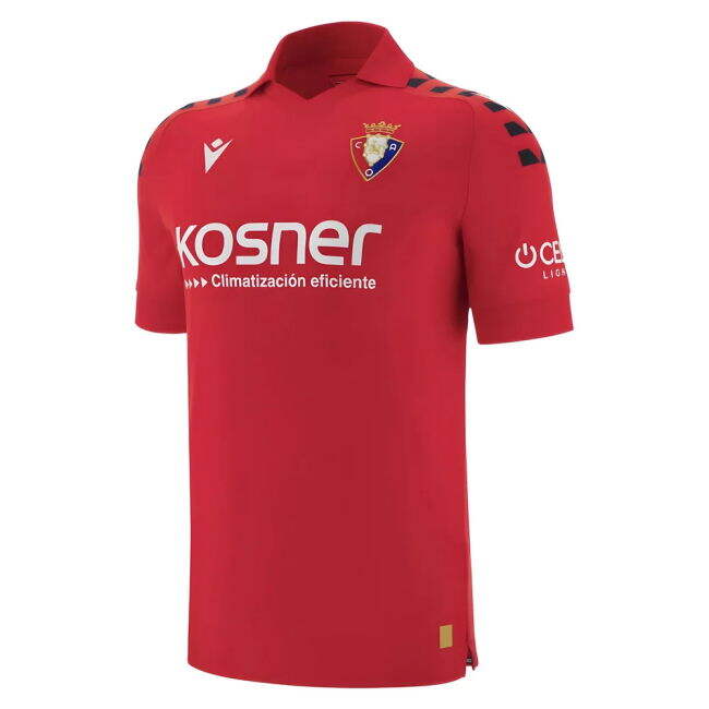 2025-2026 Osasuna Home Budget Friendly Football Shirt Stretch Fabric