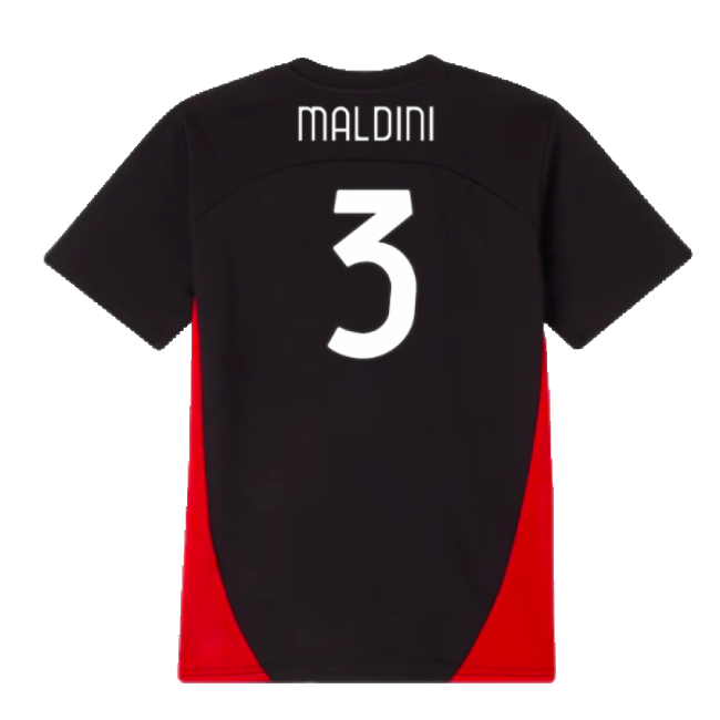 2024-2025 Ac Milan Training Official Jersey Maldini Performance Fabric