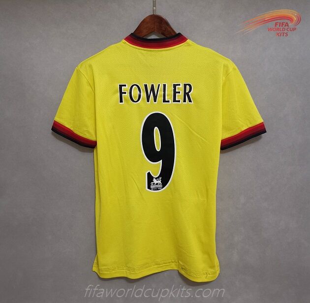 Liverpool 97-99 Away Gold Soccer Kit