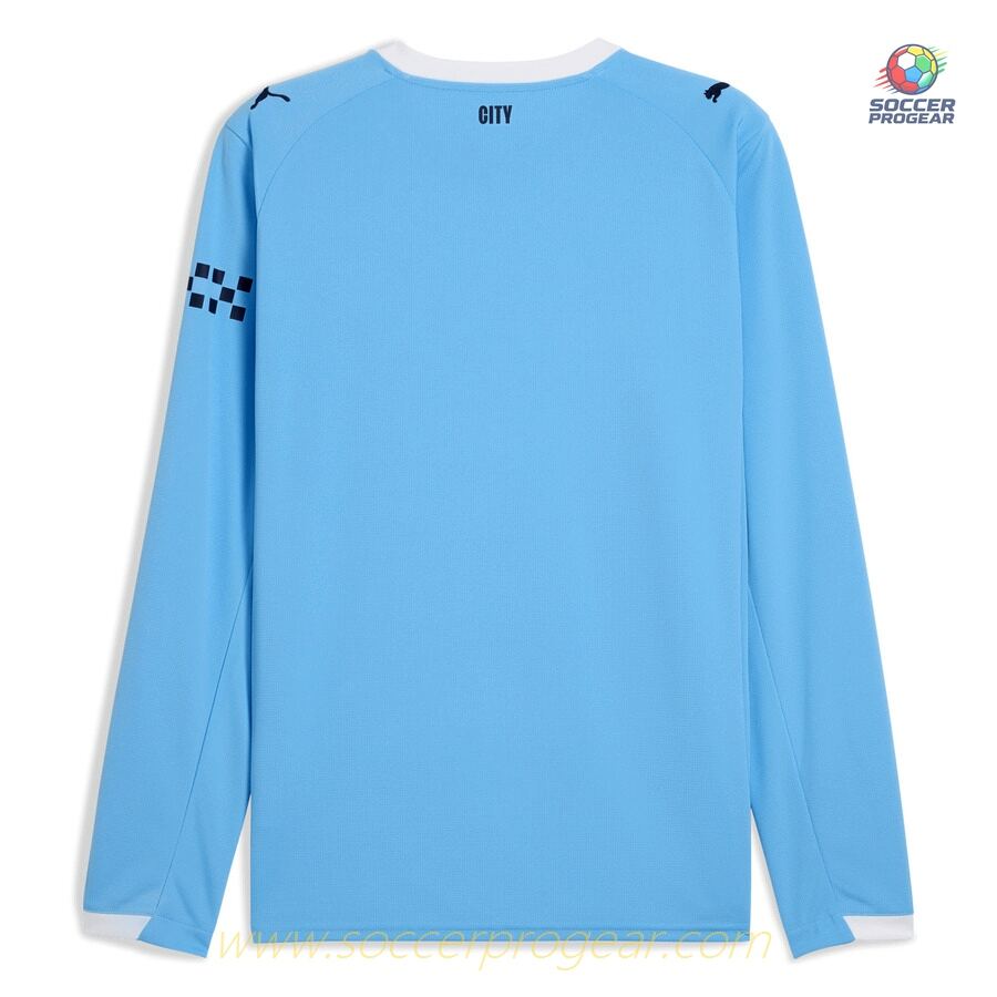 Manchester City Home Soccer Shirt 2025-2026 Season LS Edition