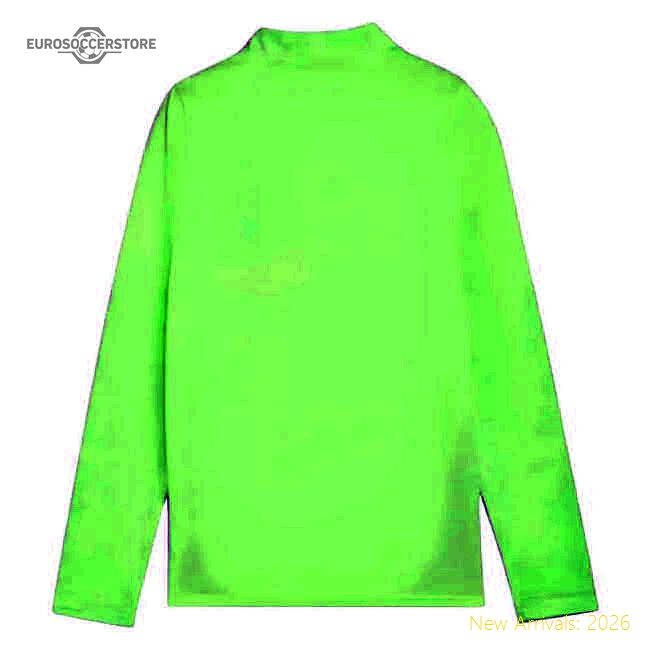 Official 2025-2026 Man City Training 1/4 Zip Top (fizzy Apple) - Kids